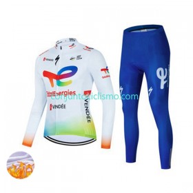 Conjunto Maillot + culotte largo ciclismo Invierno Termico Team TotalEnergies 2022 N001